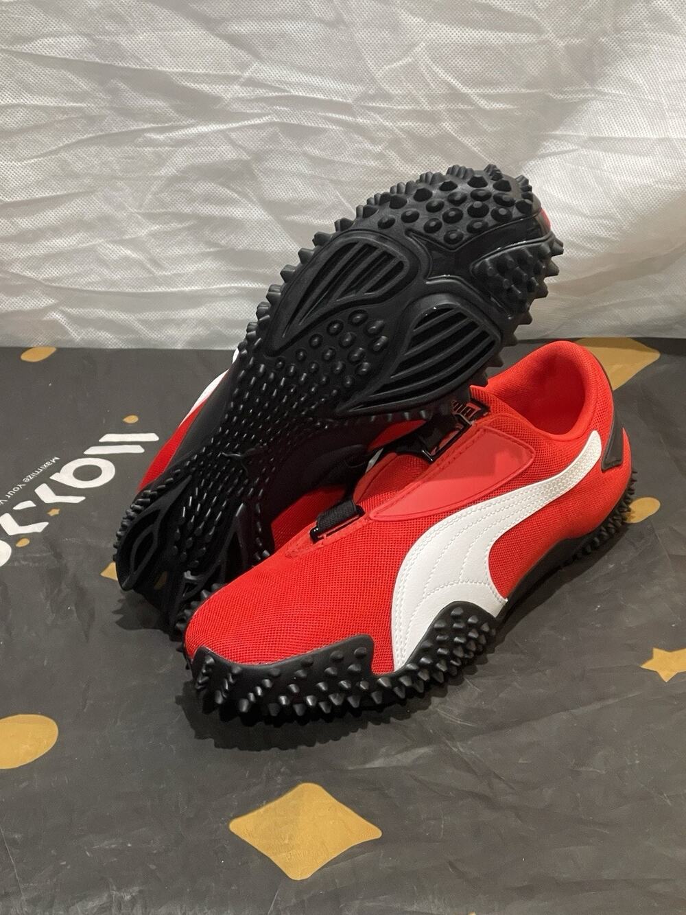New Men’s 10 PUMA Mostro OG Prime Red/Black/White Low Top Hook & Loop 403206-06